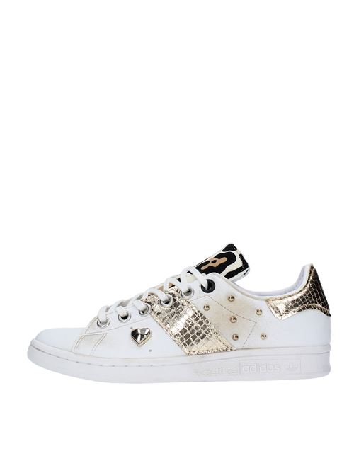 Faux leather and fabric trainers ADIDAS SEDDYE | STAN SMITH J FX7519BIANCO-ORO